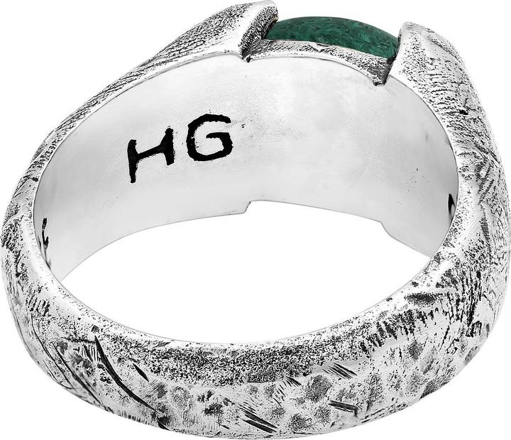 Produktbild Haze & Glory Ring Siegelring Liberty - Afrikanischer Türkis 925 Silber (62, 925 Silber)