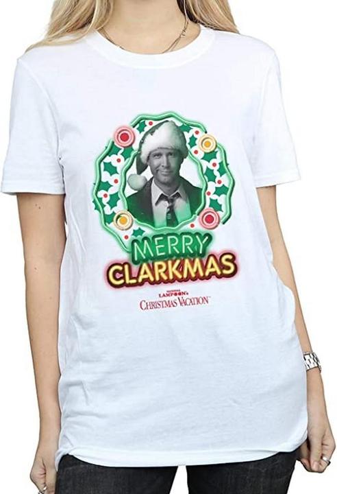 Image du produit National Lampoon´s Vacation T-shirt en coton Clarkmas Greyscale Femmes/Dames (M)