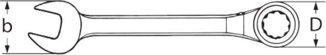 Productafbeelding Stahlwille Combinatie ratelsleutel (13 mm)