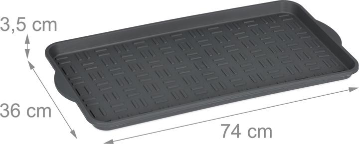 Image du produit Relaxdays Schuhabtropfschale (74 x 36 x 3,5 cm)