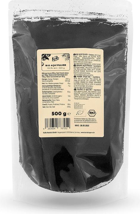 KoRo 100% reines Bio Açai Pulver (500g Beutel) (500 g)