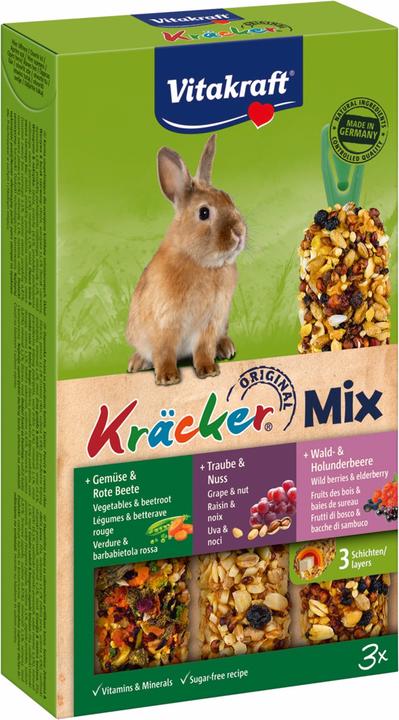 Actual product image Vitakraft Crackers Trio Mix Vegetables/Nuts/Waldb. (0.17 kg, 1 x)