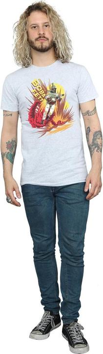 Actual product image Star Wars Mens Boba Fett Rocket Powered T-Shirt (XL)