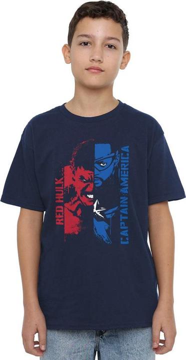 Immagine prodotto Captain America Maglietta Hulk Rosso Graffiti Bambini (140, 146)