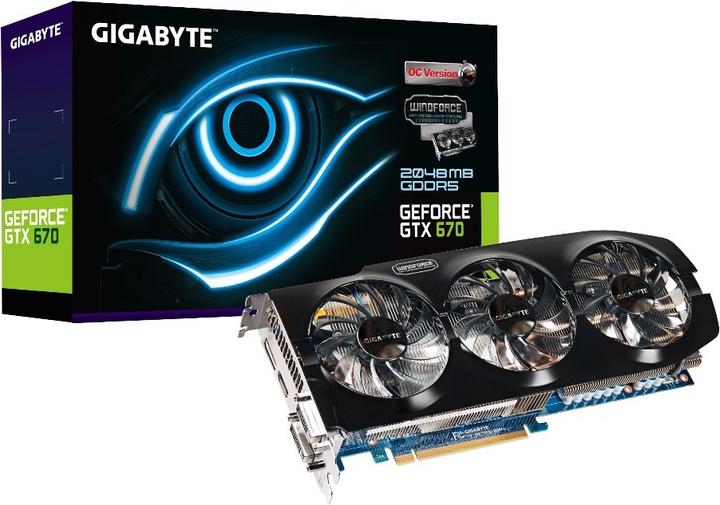 Produktbild Gigabyte GeForce GTX 670 OC (2.05 GB)