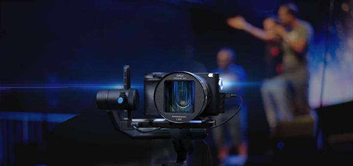 Actual product image Sirui 50mm f1.8 anamorphic lens, MFT mount (Micro Four Thirds, APS-C / DX)