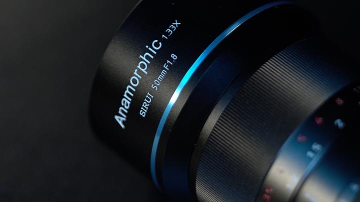Actual product image Sirui 50mm f1.8 anamorphic lens, MFT mount (Micro Four Thirds, APS-C / DX)