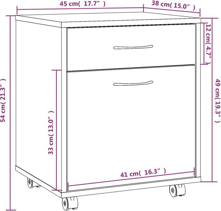 Immagine prodotto VidaXL Sunhild (45 x 38 x 54 cm)