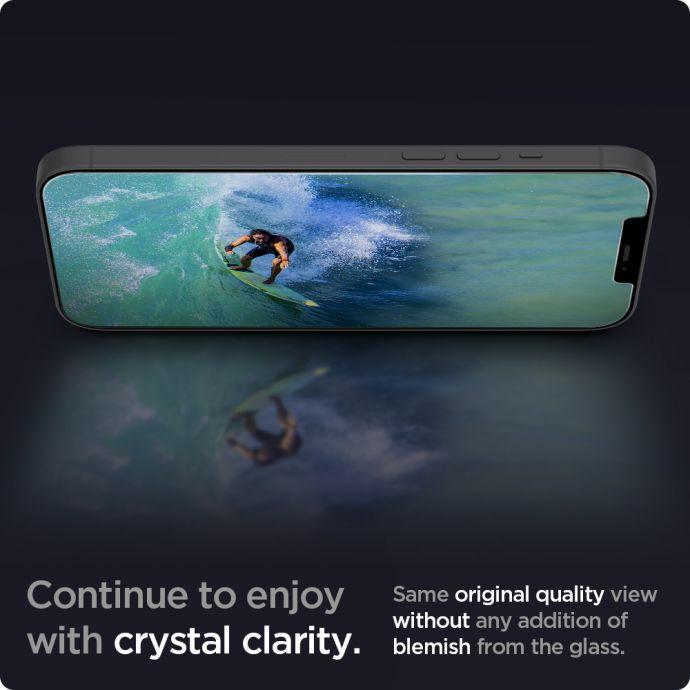 Image du produit Spigen Verre trempé JEU DE VERRE.TR ANTIBLUE IPHONE 12 MINI (1 pièce(s), Apple iPhone 12 mini)