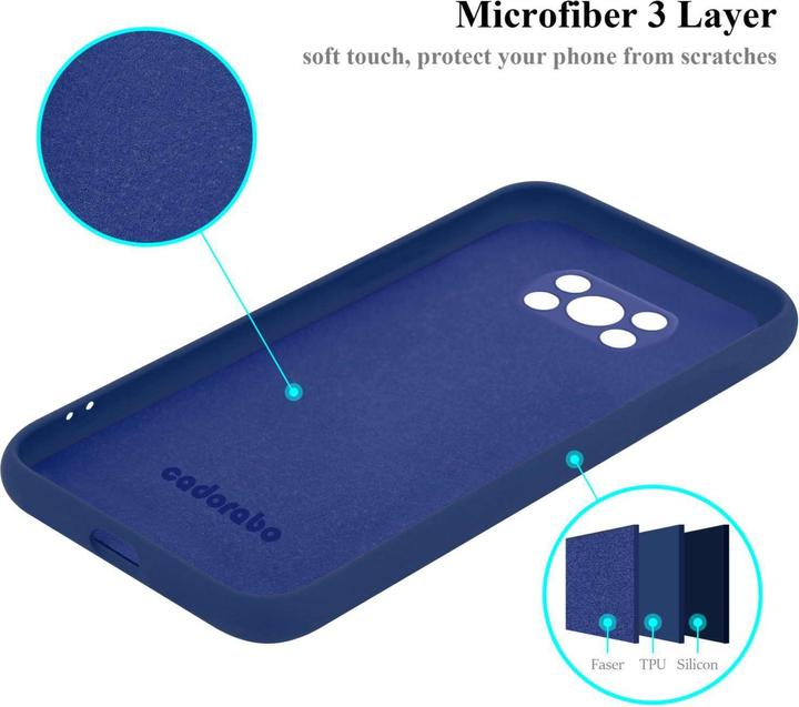 Immagine prodotto Cadorabo Custodia per Xiaomi POCO X3 NFC TPU Liquid Silicone Case (Xiaomi Poco X3 NFC)