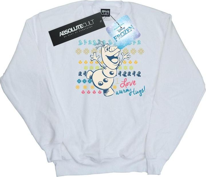 Actual product image Disney Girls Frozen I Love Warm Hugs Sweatshirt (152, 158)