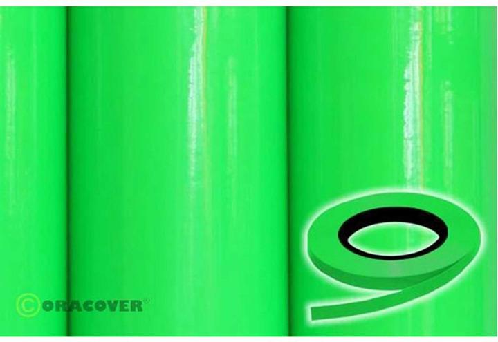 Actual product image Oracover Oraline Decorative Ribbon Fluorescent Green 5MM / 15 Metres # 41