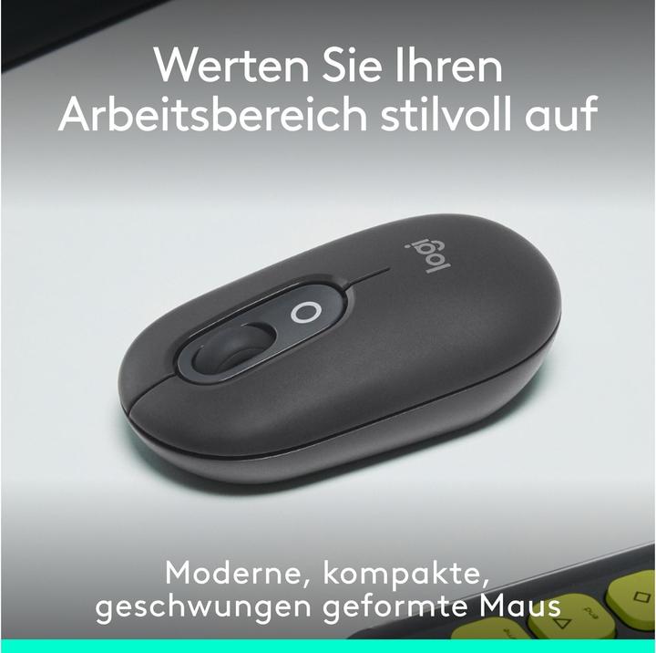 Produktbild Logitech POP Mouse mit personalisierbarem Emoji (Kabellos)