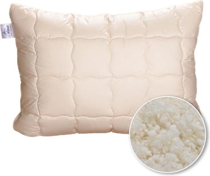 Produktbild Alpur Schafwollkissen gesteppt (3-Kammer-Kissen) (50 x 60 cm)