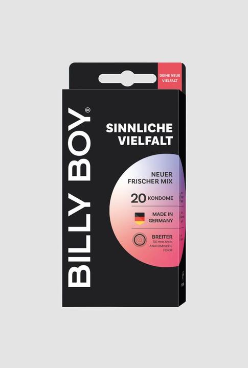 Actual product image Mapa Billy Boy "Sensual Variety" 20 mixed condoms in a sensual condom assortment (20 pcs.)