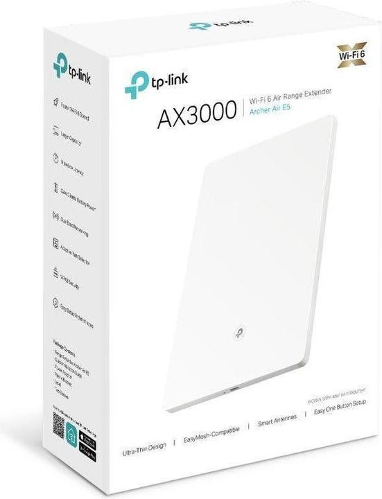 Immagine prodotto TP-Link ARCHER AIR E5 - Estensore di portata Archer Air E5 Dual Band Wi-Fi 6 (2402 Mbit/s, 574 Mbit/s)
