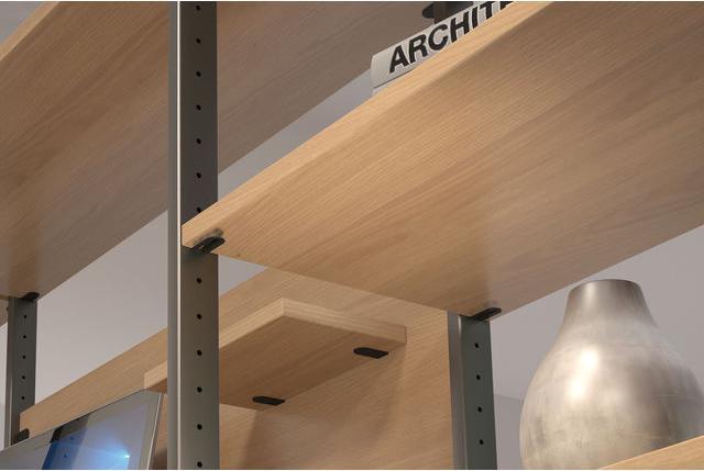 Image du produit Lamello Raccords de corps et supports de tablettes Cabineo X black avec usinage de surface uniquement (500 pcs)