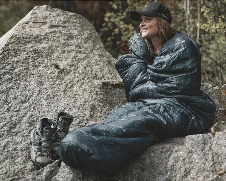 Actual product image Easy Camp Sleeping bag Starling Mummy Blue 8?C (dark blue/grey, model 2025)