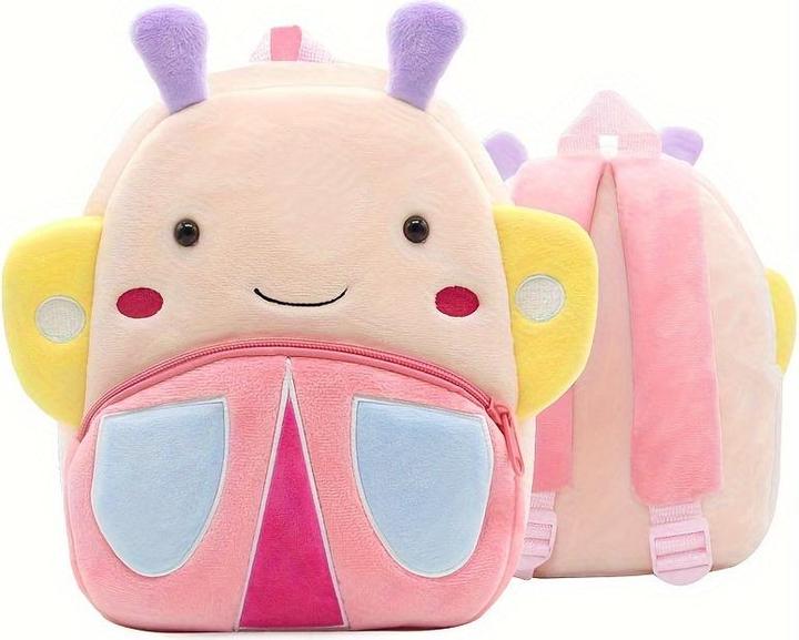 Image du produit Only-Bags.Store Sac d'école en polyester, sac à dos en peluche d'animaux mignons, petit sac de vacances en plein air