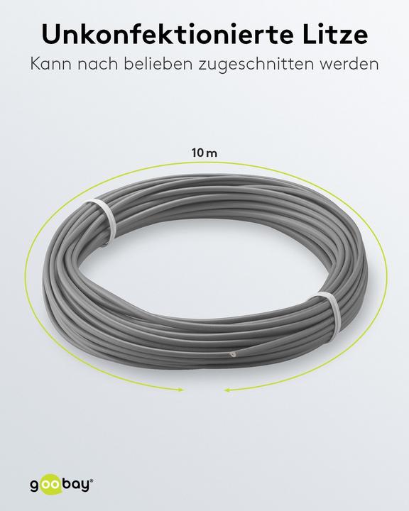 Produktbild Aquatuning Kupferlitze isoliert 1x0,14mm² (10 m)