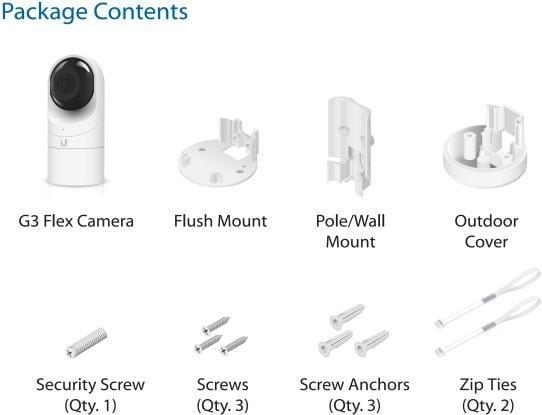 Produktbild Ubiquiti UniFi Video Camera UVC-G3-Flex-3 (1920 x 1080 Pixels)