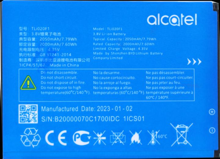 Actual product image Alcatel TLi020F1