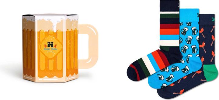 Immagine prodotto Happy Socks Salsiccia e birra (confezione da 3, 36 - 40)