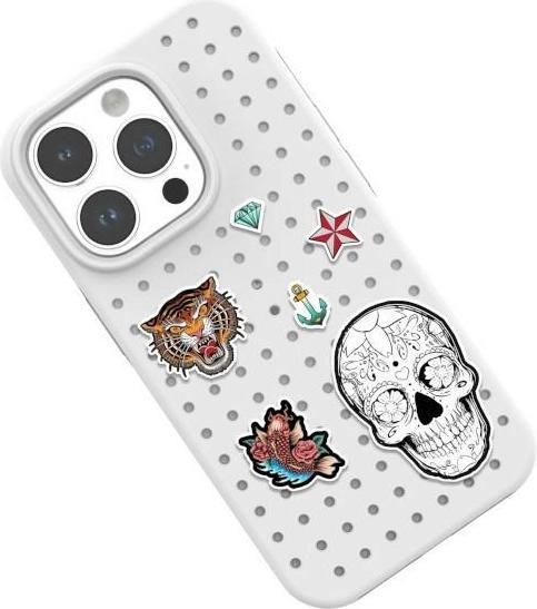 Actual product image Pinifit Zestaw case Pinit Dynamic + Tattoo Pin iPhone 14 Plus 6.7" czarny/black wzór 3 (Apple iPhone 15 Plus, Apple iPhone 14 Plus)