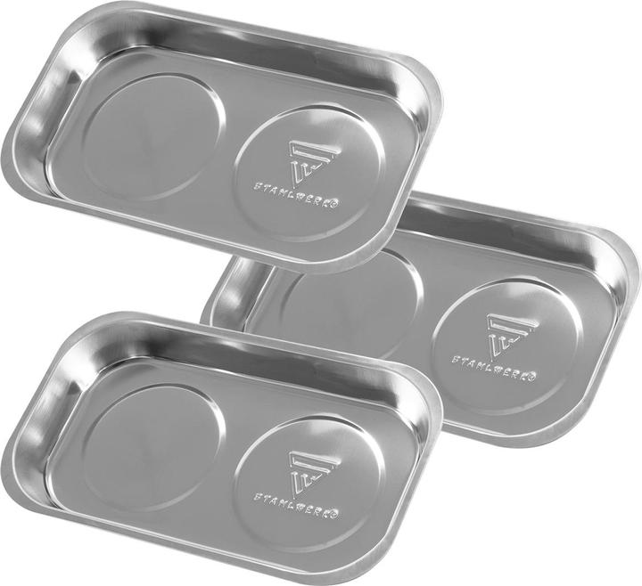 Produktbild Stahlwerk Magnetschale MS-28 ST 3er Set 237 x 136 x 28mm Magnetteller Haftschale (3 x)