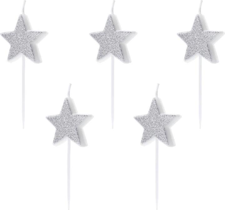 Partydeco Star candles (5 pcs.)