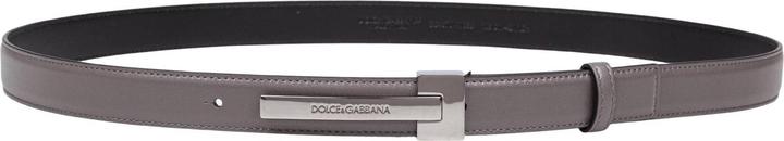 Dolce & Gabbana leather belt with logo buckle (100)