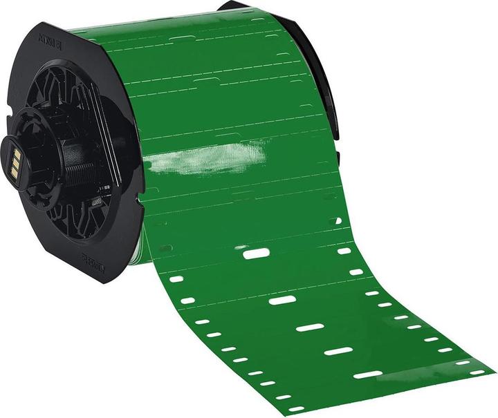 Produktbild Brady B33-75x15-7598-GN, Kabelschilder, Polyester, Grün, matt, 75.00 x 15.00 mm, für BBP33/i3300/i