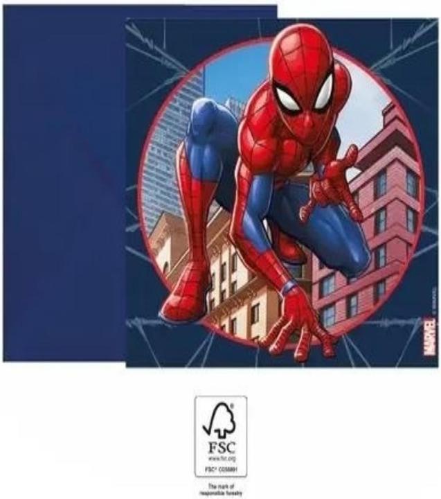 Image du produit Spiderman 6 Invitations (6 pcs)