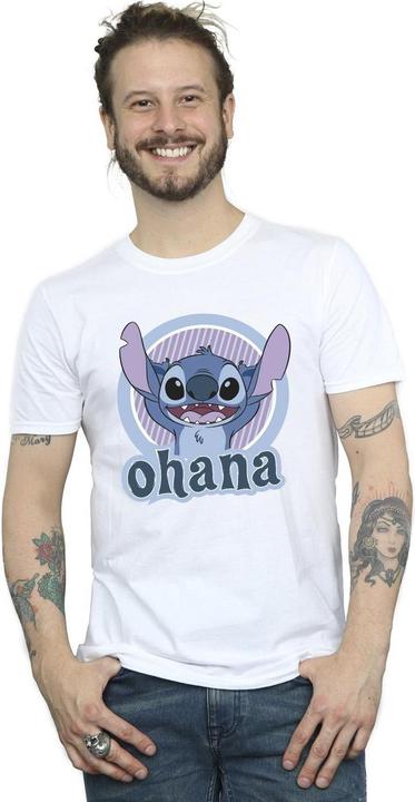 Actual product image Disney Mens Lilo And Stitch Ohana Circle T-Shirt (M)