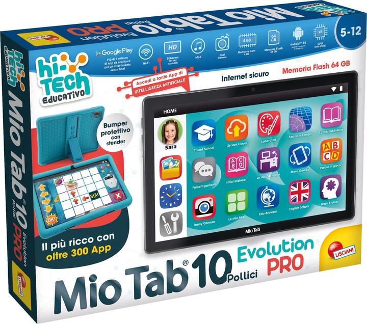 Actual product image Lisciani Hi Tech Educational My Tab 10" Evolution Pro (10", Black)
