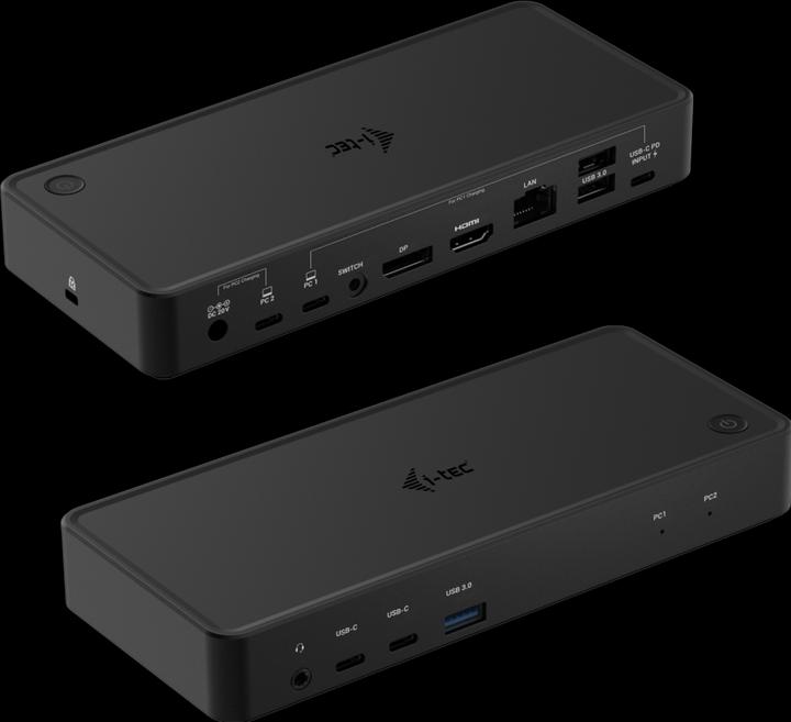 Produktbild i-tec USB-C Dual KVM Display Docking Station 4K (USB-C, 9 Ports)