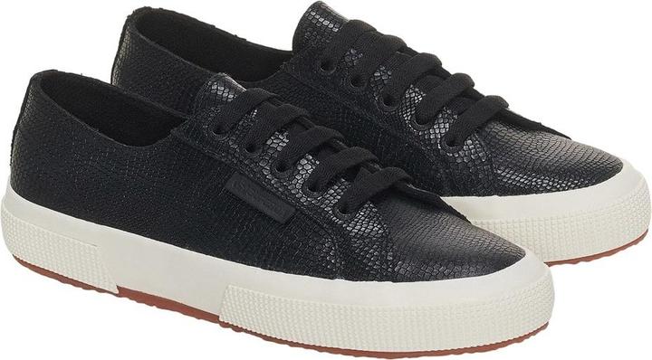 Actual product image Superga Womens/Ladies 2750 Snake Print Grain Leather Trainers (37)