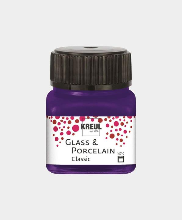 Produktbild Kreul Glass & Porcelain Classic, Porzellan- und Glasfarbe (Violett, 20 ml)