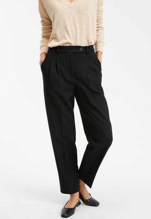 Actual product image La Redoute Collections Slim trousers with pleats (42)