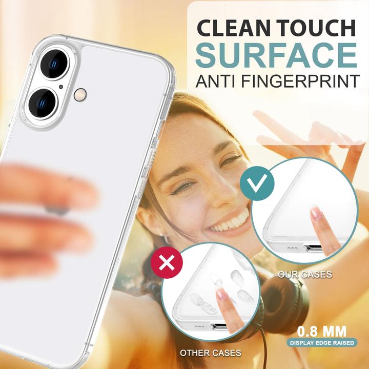 Actual product image Nalia Extremely Thin 0.3mm Matt Hardcase (Apple iPhone 16 Plus)