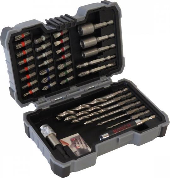 Actual product image Bosch Professional Zubehör 35-piece set with drill bits and screwdriver bits, HSS, Extra Hard, PH, PZ, SL, H, T (2.0/3.0/4.0/5.0/6.0/8.0 mm)