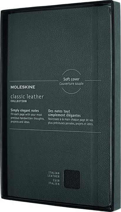 Image du produit Moleskine Couverture en cuir pour ordinateur portable (130 x 210 mm, À rayures, Couverture rigide)