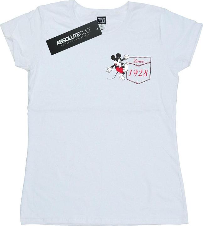 Disney Mickey Mouse Faux Pocket Since 1928 TShirt (S)