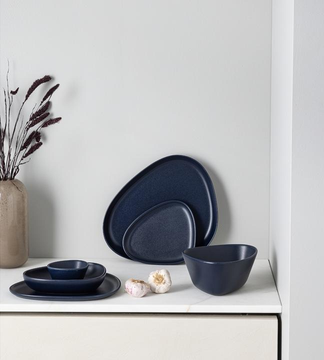 Actual product image Lind DNA Dessert plate Navy Blue 22x19x1.5cm (1 x)