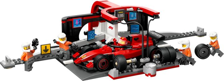 Produktbild LEGO F1 Boxenstopp mit Boxencrew und Ferrari Flitzer (60443, LEGO City)