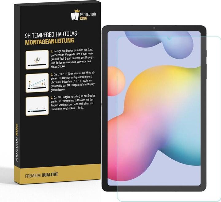 Actual product image Protectorking 6x real tempered 9H armoured glass 3D CLEAR (6 Piece, Galaxy Tab S6 Lite)