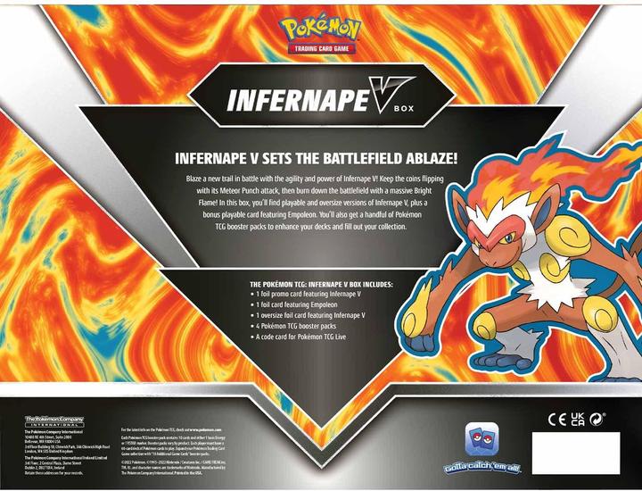 Actual product image Pokémon Infernape V Box (English, Booster display)