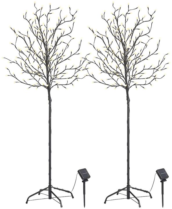 Immagine prodotto Lunartec Set di 2 alberi di luce solare a LED XL (IP44)