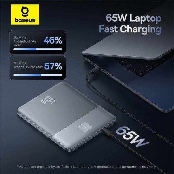 Productafbeelding Baseus Blade2 serie snellaad Powerbank 65W 12000mAh (12000 mAh, 65 W, 65 Wh)