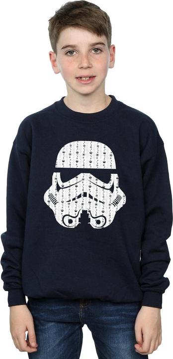 Produktbild Star Wars Christmas Stormtrooper Helmet Sweatshirt Jungen (140, 146)